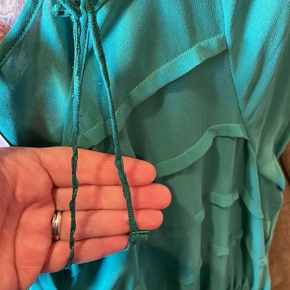 ModCloth Jade Green Cap Sleeve Dress - Picture 8 of 8